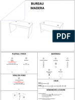 Notice de Montage Bureau Droit Panneau MADERA