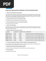 Frequently Asked Questions For LTE Post-Paid Data Plans March 2022