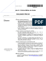 01 - Simulado - PM GO (Soldado) Pós - Edital 2022