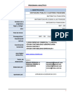 Programa Analitico