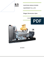 250kw Biogas Generator Spec