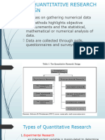 The Quantitative Research Design