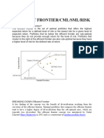 Efficient Frontier, CML, SML, RISK