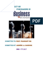 Purchasing in Business To Business