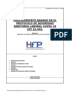 Protocolo de Seguridad Sanitaria Laboral COVID-19, Ley 21.342 Retorno Seguro Rev002