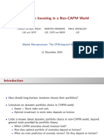 Long-Horizon Investing in A Non-CAPM World: Christopher Polk Dimitri Vayanos Paul Woolley