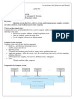 Operating Systems Lecture Notes PDF Free