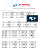 SR Elite (Set - 2) & SR Aiims s60 Neet Part Test - 1 Paper Key (14!11!2023)