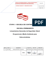 Lineamientos Generales de Ssoma para Subcontratistas Proveedores