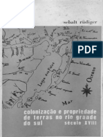 Colonização e Propriedade de Terras No Rio Grande Do Sul - Século XVIII (Sebalt Rüdiger) (Z-Library)