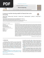 A Survey of Machine Learning Models For Financial Time Series Forecasting