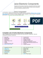 Active and Passive Electrical Components