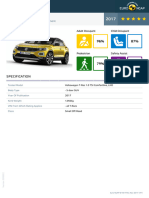 Euroncap 2017 VW T Roc Datasheet