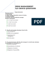 Business Management Multiple Choice Ques