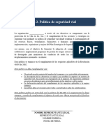 Paso 3. Política de Seguridad Vial