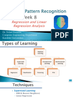 CPE412 Pattern Recognition (Week 8)