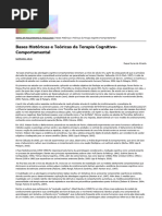 Artigo 05 - Bases Históricas e Teóricas Da Terapia Cognitivo Comportamental