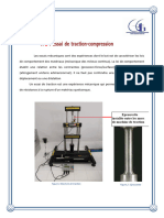 Essai de Traction-Compression: Eprouvette Installée Entre Les Mors de Machine de Traction