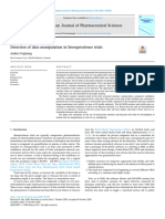 Detection of Data Manipulation in Bioequivalence Trials