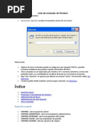 Lista de Comandos de Windows