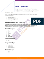 Data Types Notes