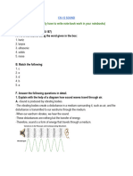 Ch-12 Sound Notes Grade-8