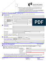 O Application Form To Education Council Sss