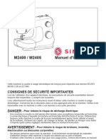 Manuel D'instruction M2400 / M2405