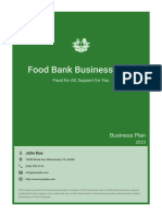 Food Bank Business Plan