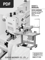 SPS BH 3000G Button Hole Manual