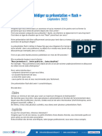 Fiche Memo Presentation Flash