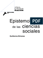 Epistemología de Las Ciencias Sociales