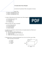 Sljso Sample Questions in Physics