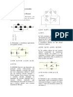 Lista de Exercícios Sobre Circuitos Elétricos