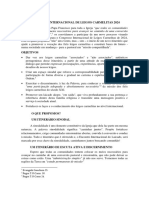 Congresso Internacional Laicado Carmelita 2024 Orientações