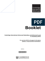 9701 Chemistry Data Booklet 2016