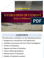 Lect# 2 Cement Hydration, Role of Ingredients