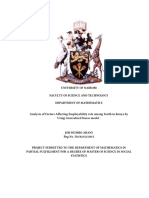 Arani - Analysis of Factors Affecting Employability Rate Among Youth in Kenya by Using Generalized Linear Model .