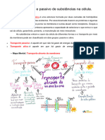 Transporte Ativo e Passivo de Substã Ncias Na Cã©lula