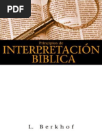 Principios de Interpretación Bíblica - L. Berkhof