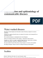 Classification and Epidemiology of Communicable Diseases