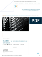 CentOS 7 Le Nouveau Mode Mono-Utilisateur