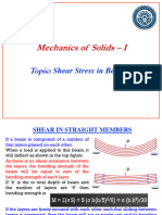 Lecture # 7 Shear Stress in Beams