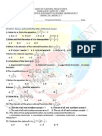 3rd Summative Assessment in General Mathematics (Module 6 and Module 7)