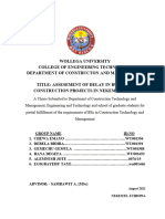 Assesement of Delay in Building Construction Projects in Nekemte Town