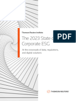 The 2023 State of Corporate ESG: at The Crossroads of Data, Regulations, and Digital Solutions