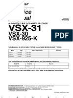 VSX 30 VSX 31 VSX 925 K Service Manual