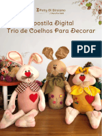 Trio de Coelhos para Decorar Maria Flor Atelie Patty Girolamo