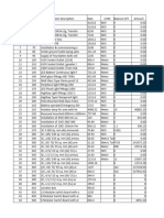 Balance QTY For RA Bill 40