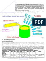 Caracteristiques Des Huiles